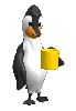 Penguin Drinking Cocoa
