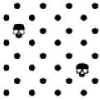 Black and white dots and skulls...