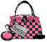 Pink black bag- Tabby