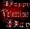red happy valentines day