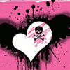 Pink Skull & Heart <3