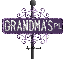 purple street sign grandma's PL