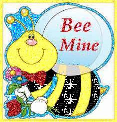 bee with flowers