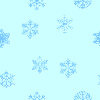light blue snowflakes