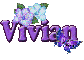 Purple Flower & Butterfly: Vivian