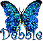 BLUE BUTTERFLY: DEBBIE