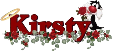 Kirsty with roses and Sylvester