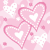 Light Pink Hearts Background