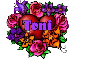 Heart surrounded in flowers Toni
