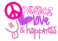 peace,love,happiness