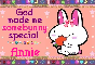 Annie- God made me special