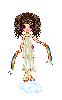 Rainbow Goddess on a Cloud!
