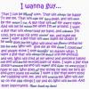I want a guy...