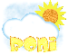 Roni- sun and cloud