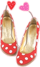 red shoes