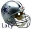 dallas cowboys helmet with name Lacy