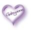 purple heart with name Gabryanne