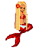 red mermaid doll