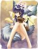 anime fox girl with animals