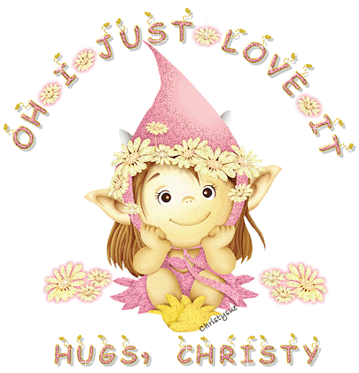 Oh I just love it hugs, Christy