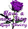 purple rose nice day christy