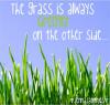 the grass is always greener