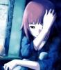 girl criying tears anime