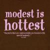 Modest is hottest