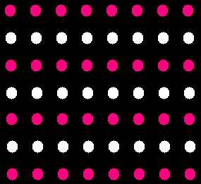 pink polka dots