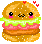 smiley hamburger
