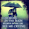 i love walking in the rain