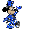 Mickey Mouse - blue/black