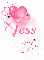 Pink Glitter Heart - Jess