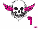 victoria pink skull