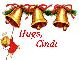 Christmas Bells with Angel- Hugs - Cindi