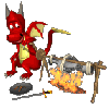 dragon roasting knight