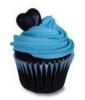 blue cuppy cake
