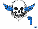ally blue skull