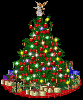 christmas tree with angel treetop