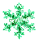 Green Snowflake - Amber