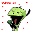 Gir loves the Cupcakes!