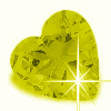 yellow heart gem