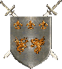 medieval shield and swords