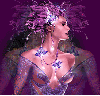 Purple Glittered Faerie