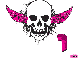 leah pink skull