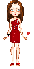 Valentines red dress girl 