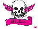 Heather pink skull