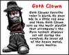 goth clown