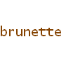 brunette
