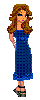 doll blue dress